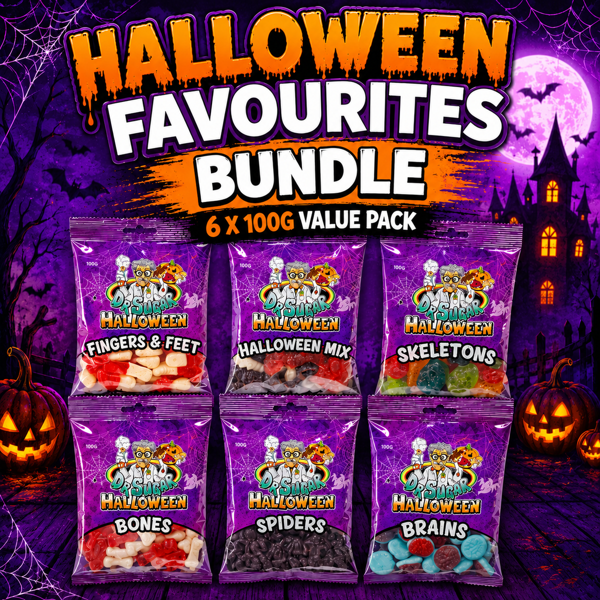 Halloween Favourites Bundle - 6 x 100g Bags