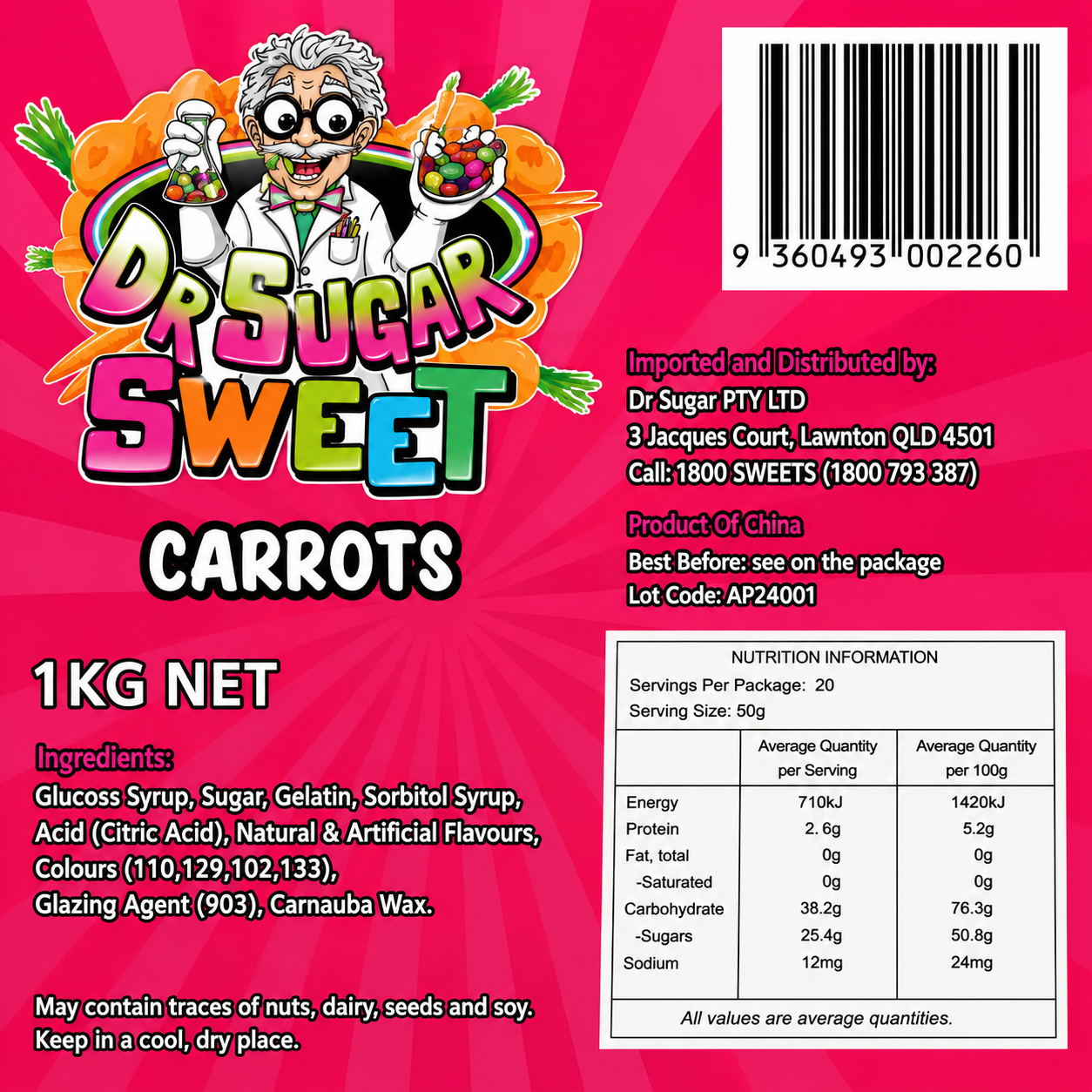 Carrots Gummies