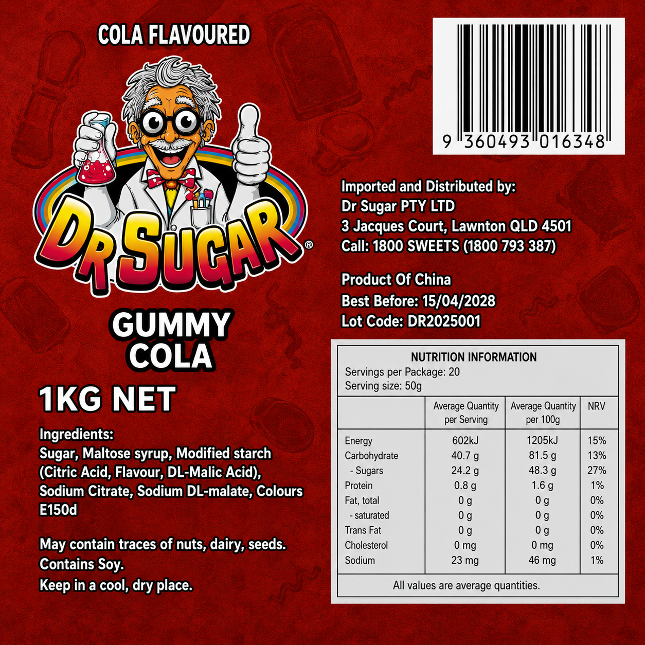 Swedish-Style Cola Skulls Gummies