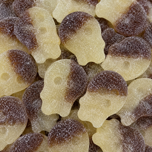 Swedish-Style Cola Skulls Gummies