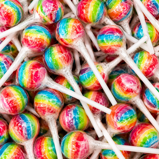 Rainbow Mini Lollipops (Individually Wrapped)