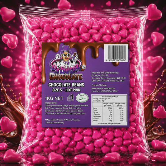 Hot Pink Chocolate Hearts