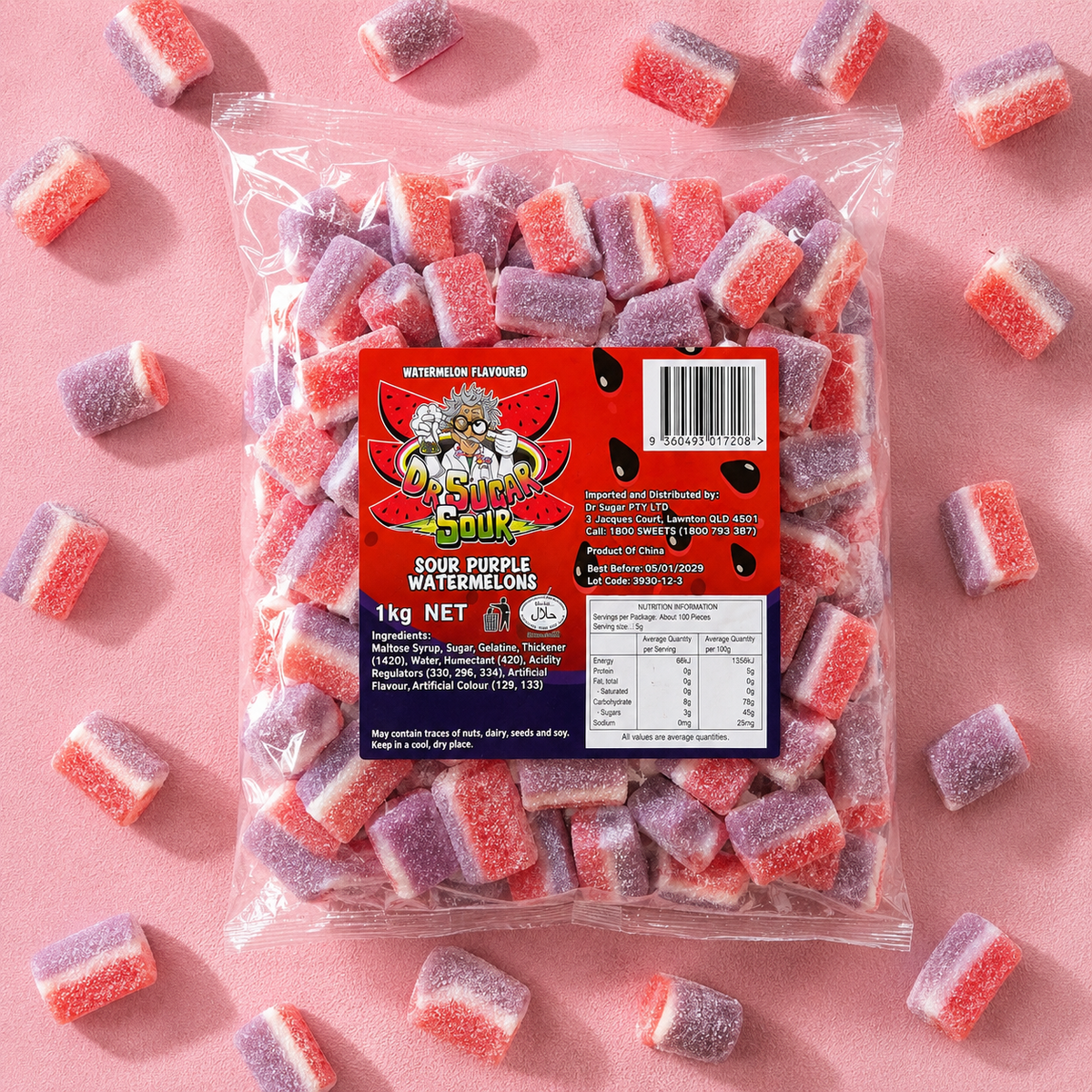 Sour Purple Watermelons Gummies