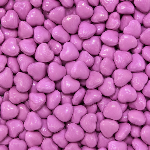 Light Purple Chocolate Hearts