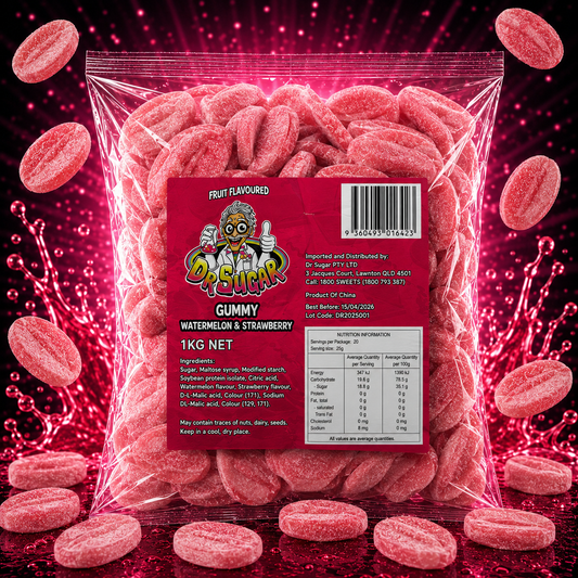 Swedish-Style Watermelon & Strawberry Gummies