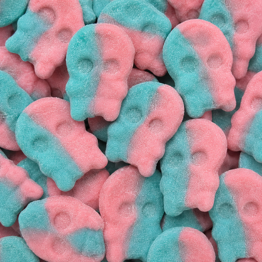 Swedish-Style Peach Yoghurt Skulls Gummies