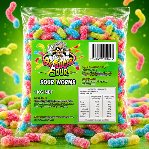 Sour Worm Gummies