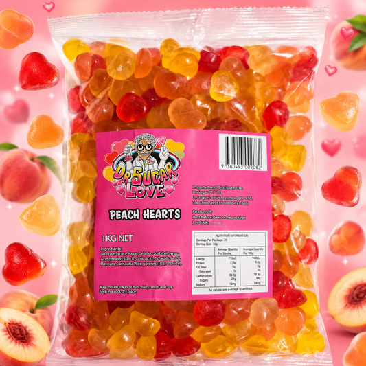 Peach Hearts Gummies