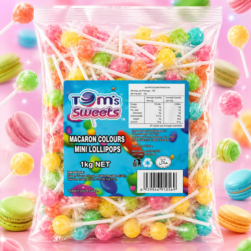 Macaron Mini Lollipops (Individually Wrapped)