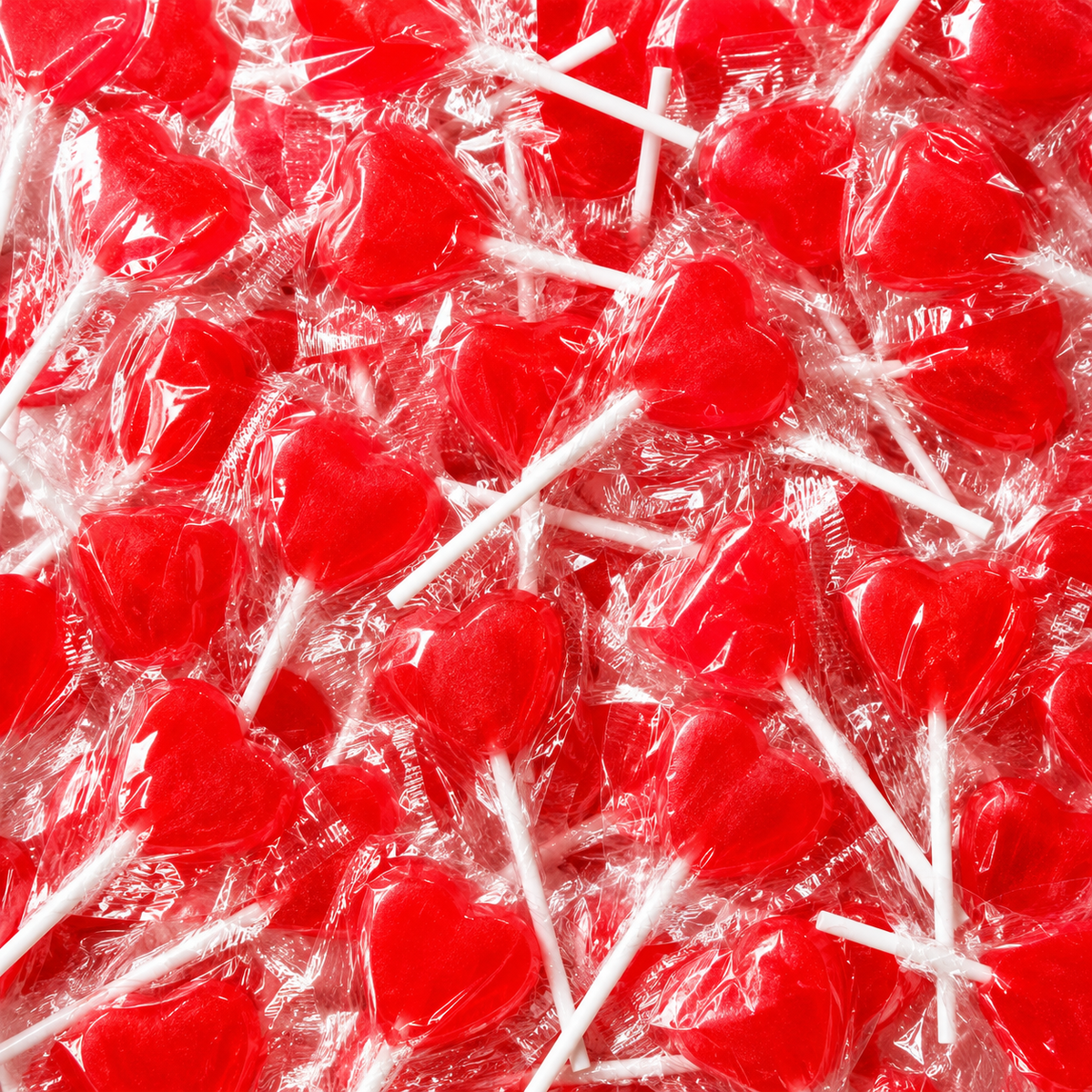 Red Love Heart Pops Lollipops 1.6kg (Individually Wrapped)