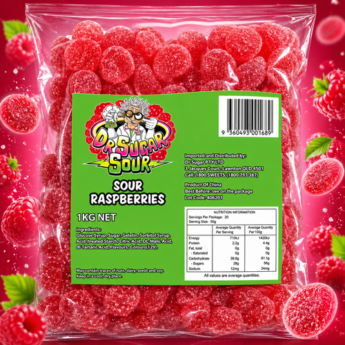 Sour Raspberries Gummies