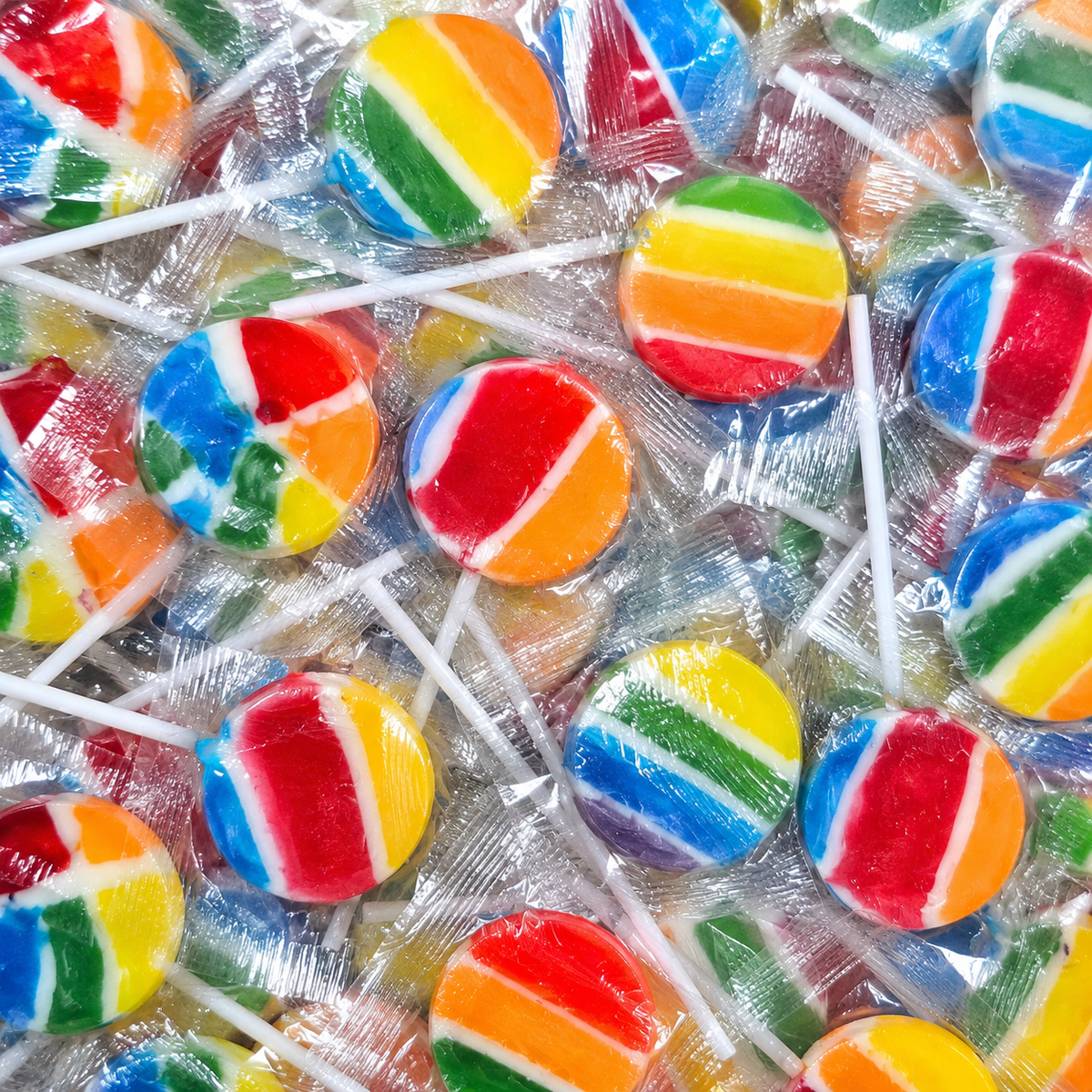 Rainbow Pop Lollipops 1.6kg (Individually Wrapped)