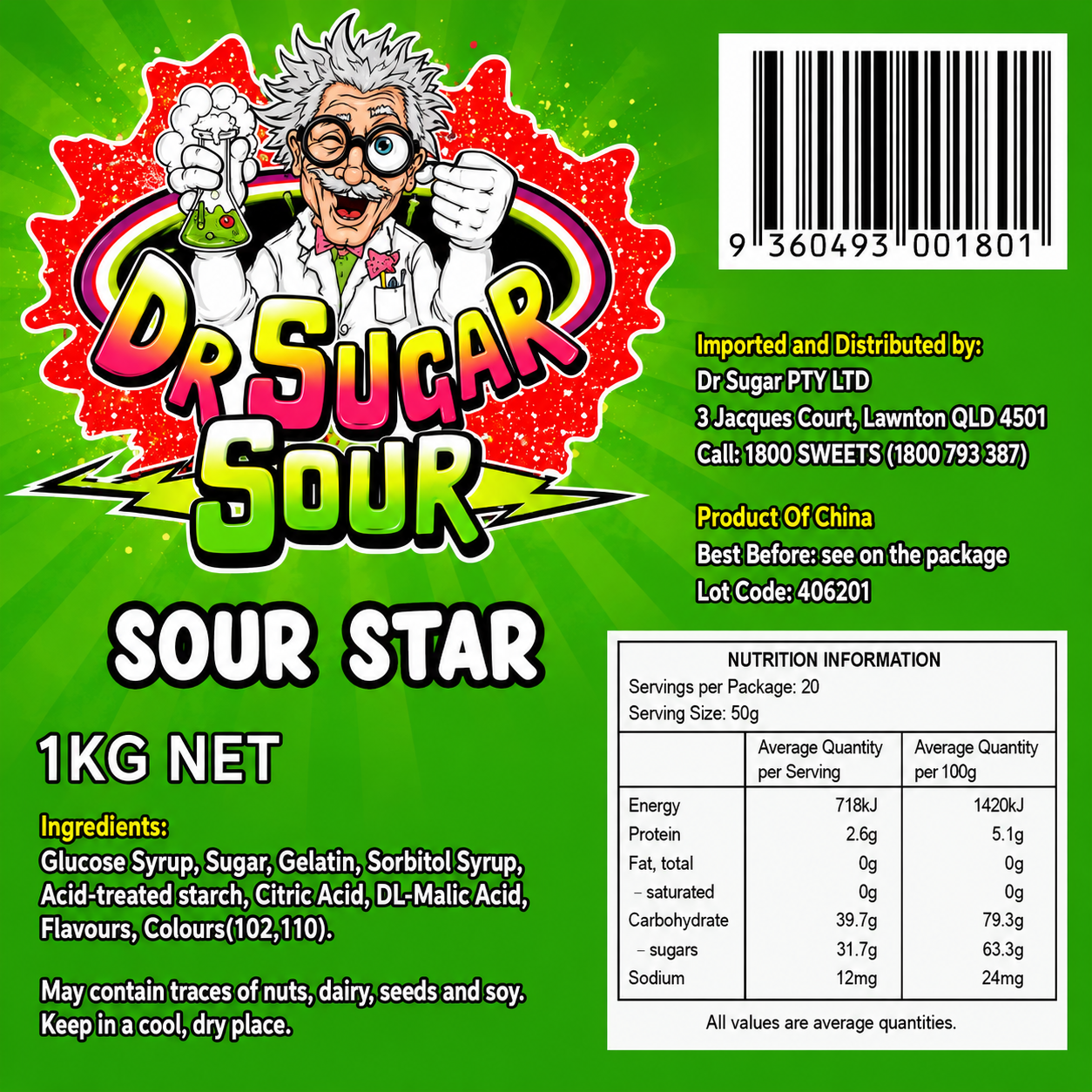 Sour Stars Gummies
