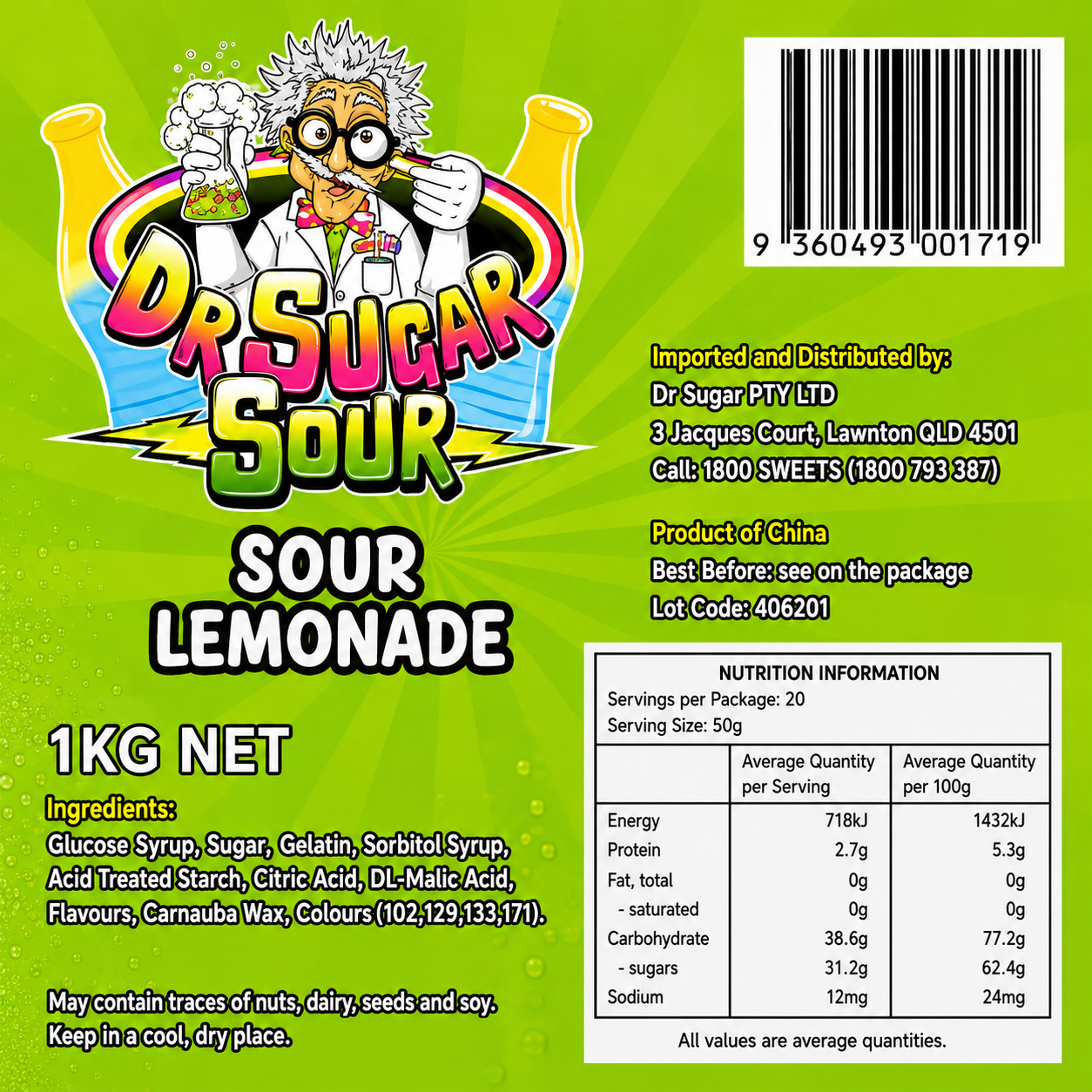 Sour Lemonade Soda Gummies