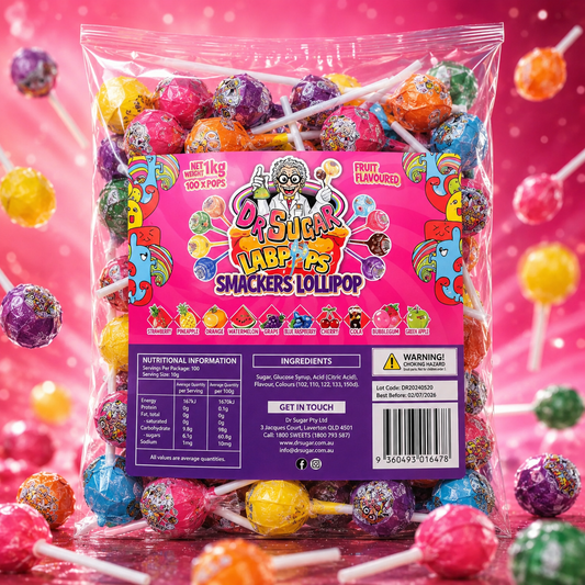 Labpop Lollipops - 8 Flavours (Individually Wrapped)