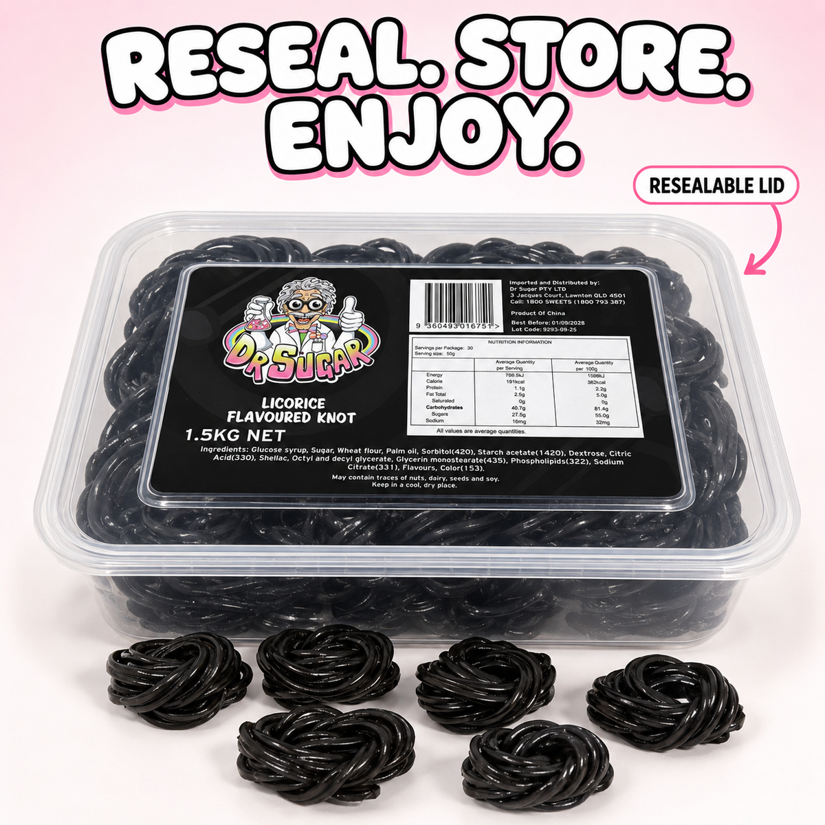 Licorice Knots 1.5KG