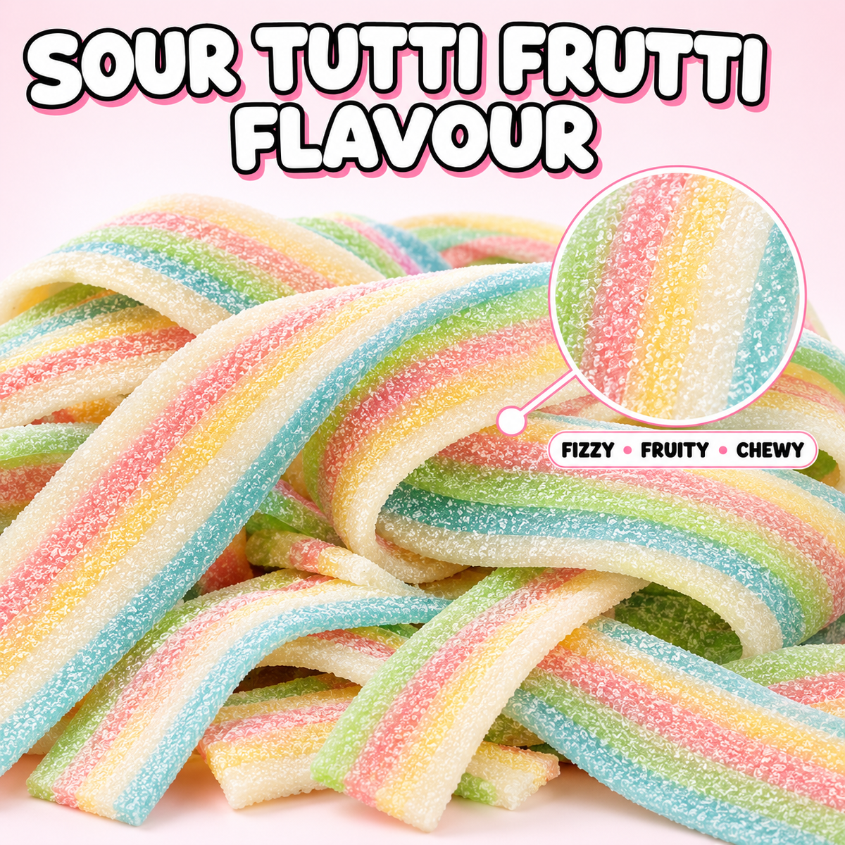Sour Straps – Tutti Frutti Sour Belts 1.5KG