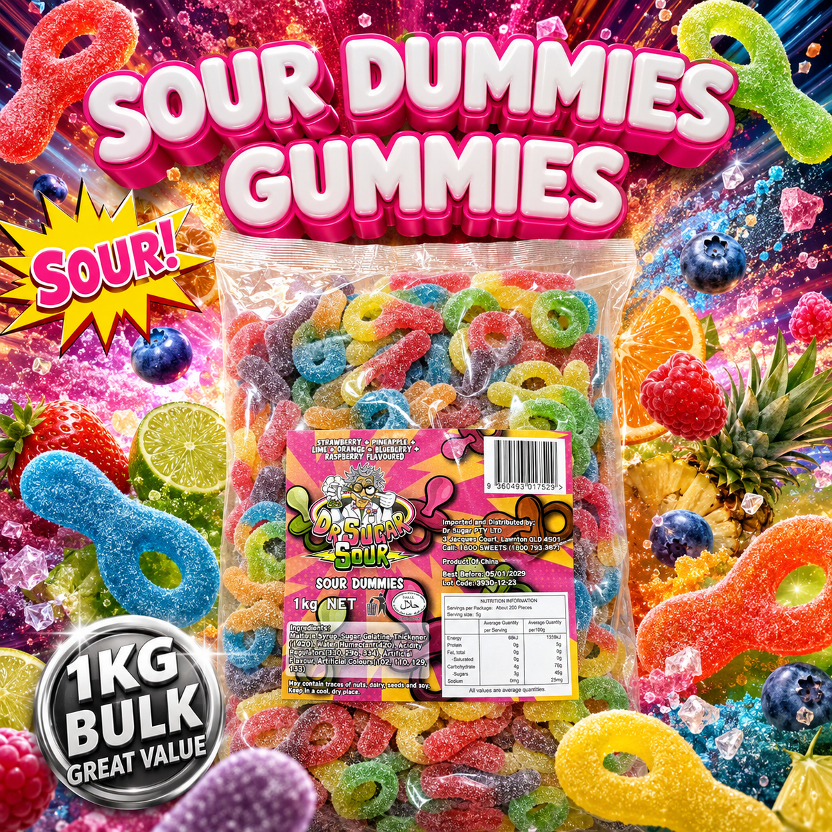 Sour Dummies Gummies