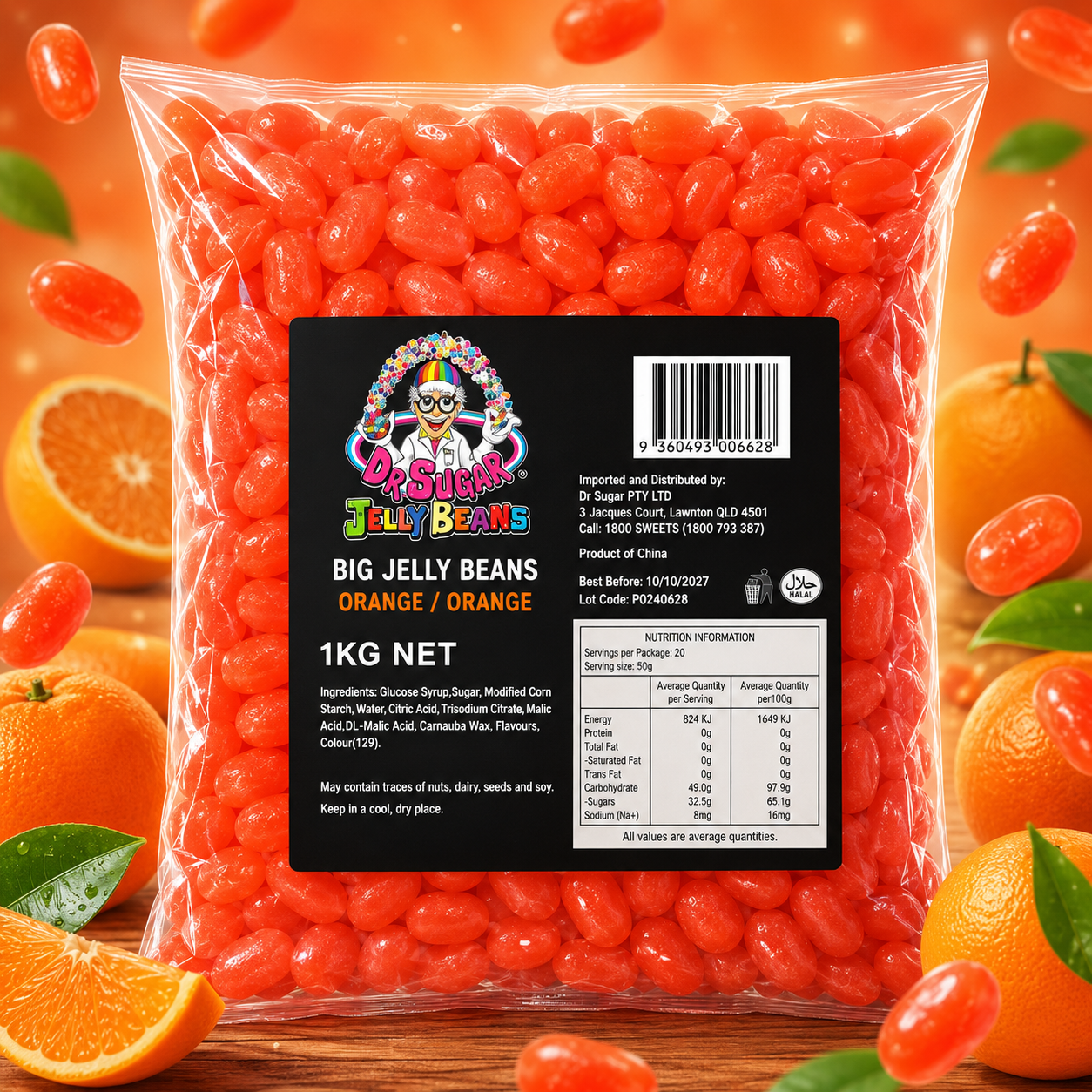 DR SUGAR Orange Jelly Beans