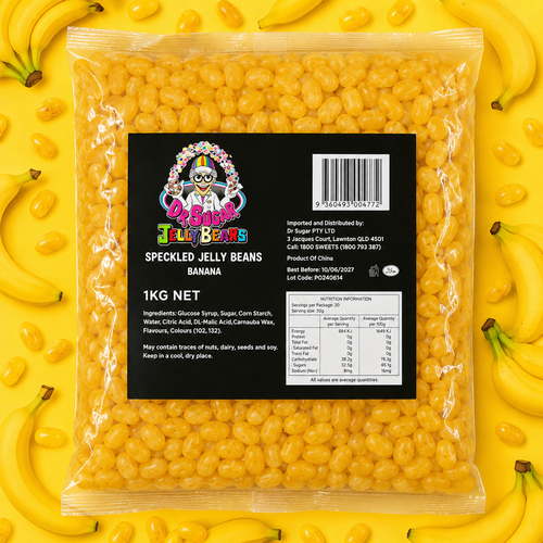 Speckled Mini Banana Jelly Beans