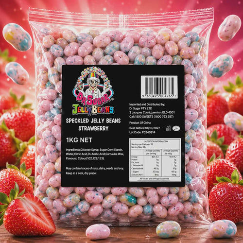 Speckled Mini Strawberry Jelly Beans