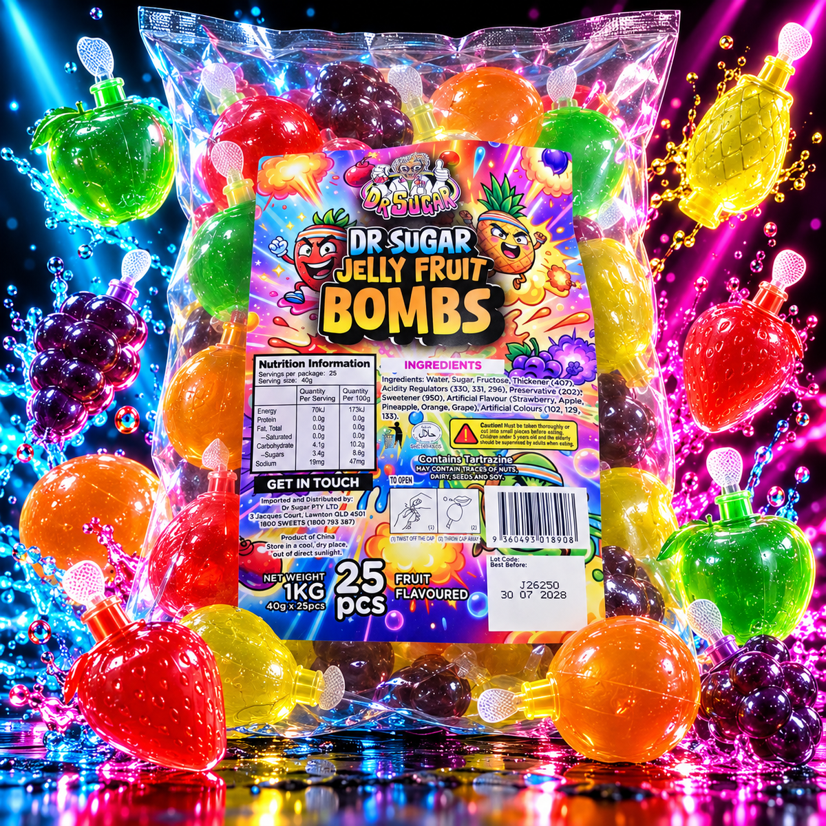 Jelly Fruit Bombs (Individually Wrapped)