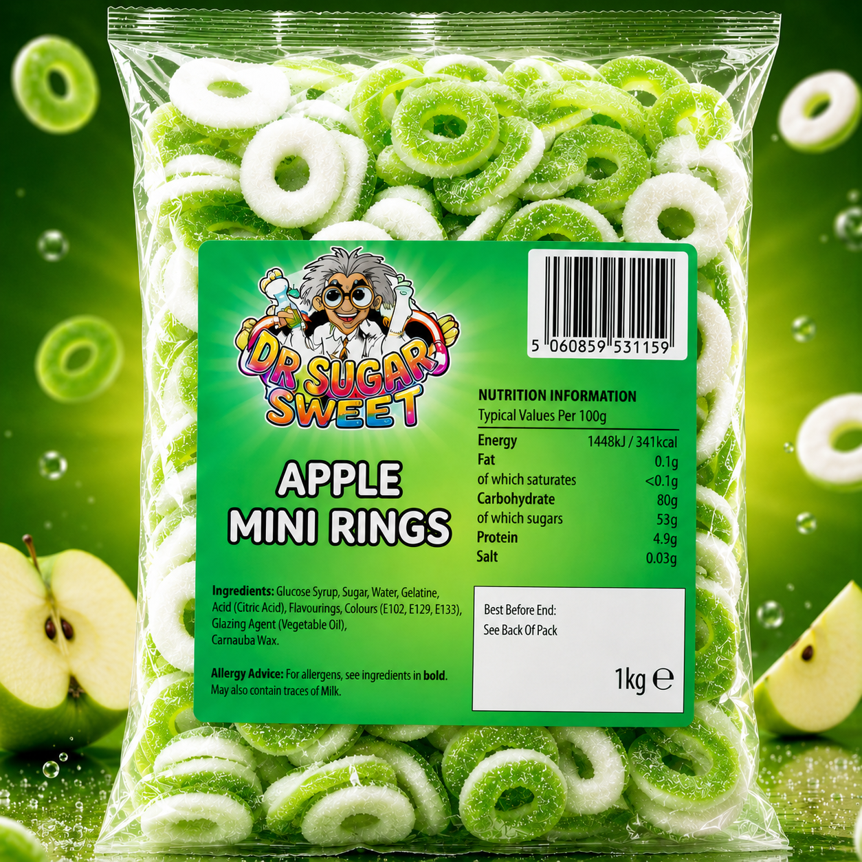 Sour Apple Rings Gummies