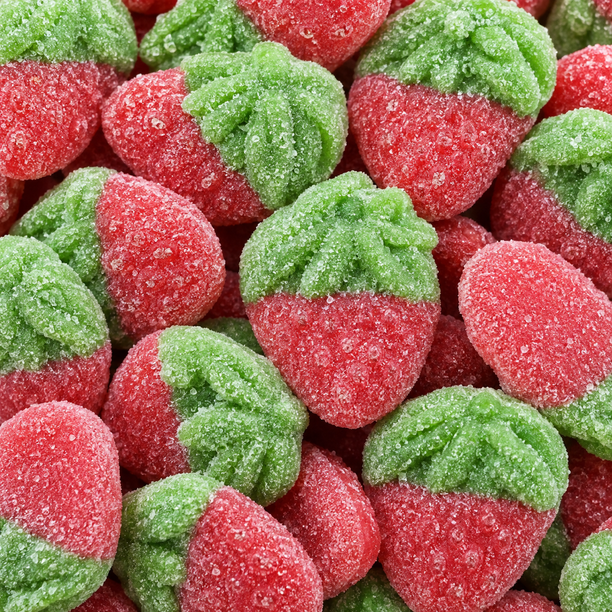 Sour Red Strawberries Gummies