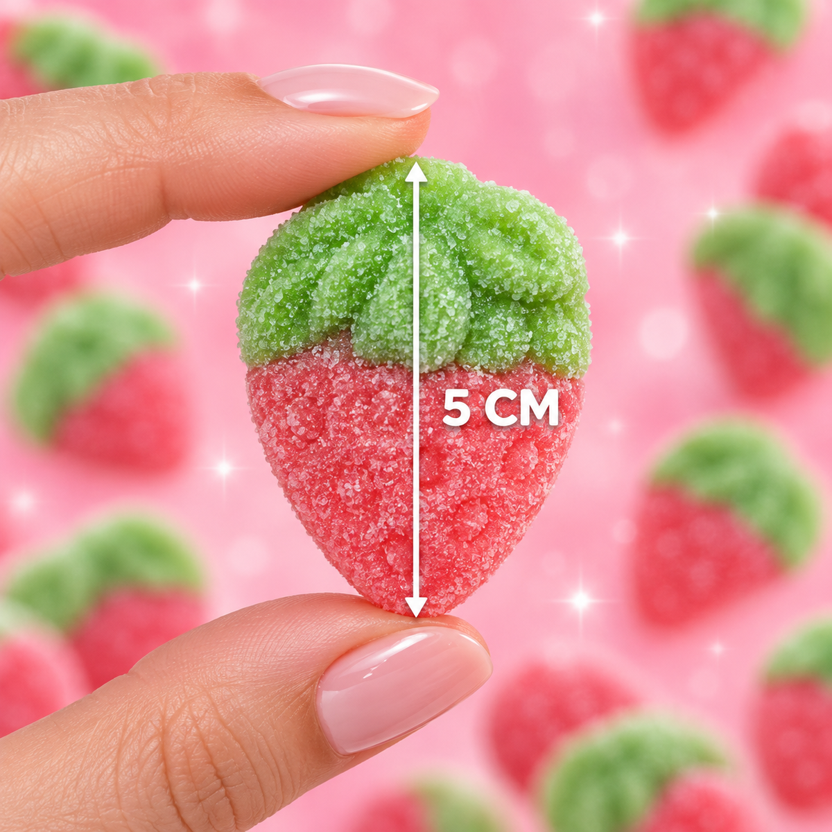 Sour Red Strawberries Gummies