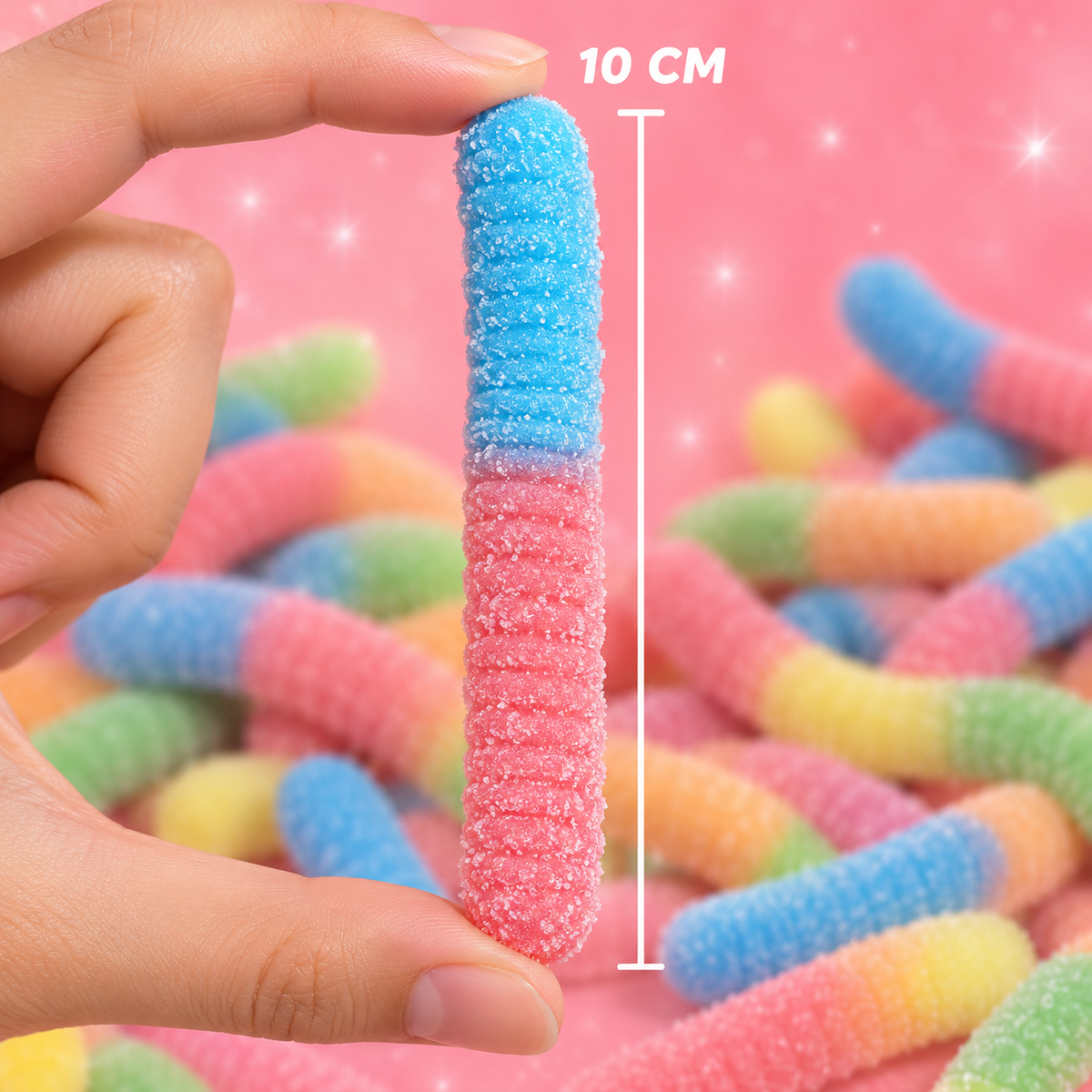 Giant Sour Worms Gummies